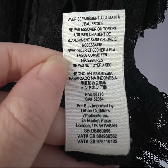 Free People Disco Ball Swiss Dot Lace Top Small - Picture 10 of 10